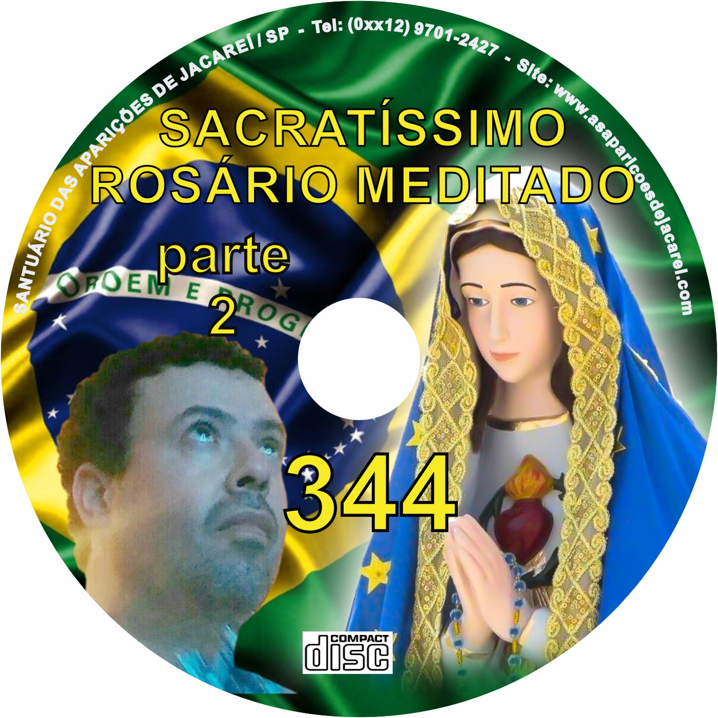 CD Rosário Meditado 344 CD Rosário Meditado 344